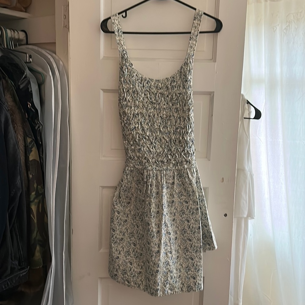 Free people blue floral mini dress 🩷